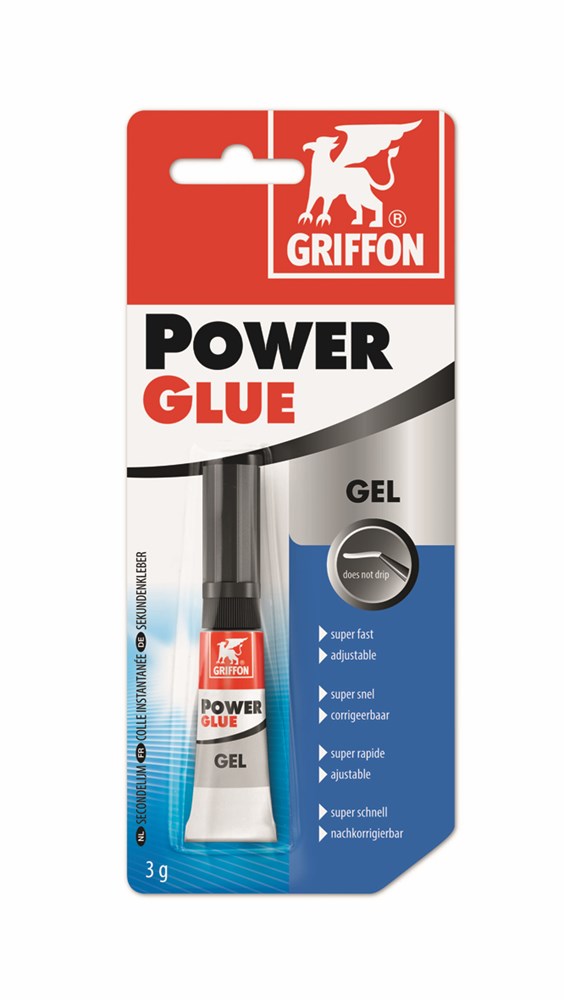 Griffon Transparant Secondelijm Power Glue Gel Tube 3gram